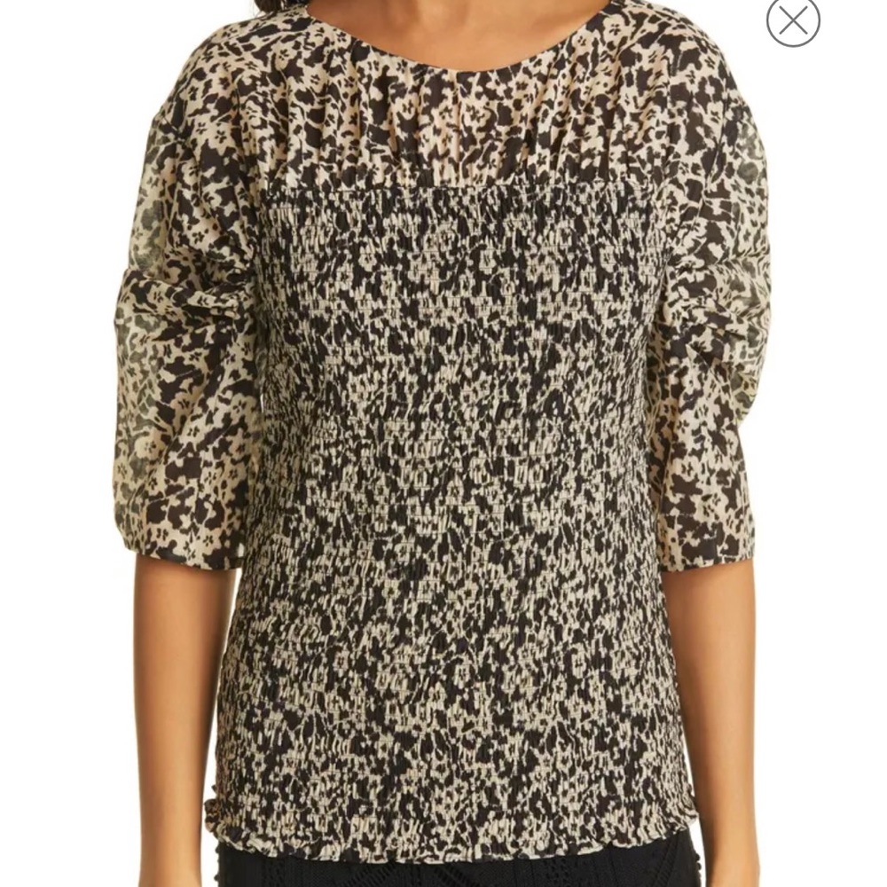 NWOT!! Rebecca Taylor Smocked Blouse